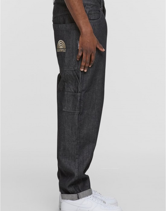 Дънки Southpole Embroidery Denim raw black 36 Дънки Southpole Embroidery Denim raw black 36