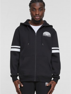 Суичър с цип Southpole College Zip Hoody black/white XXL Суичър с цип Southpole College Zip Hoody black/white XXL