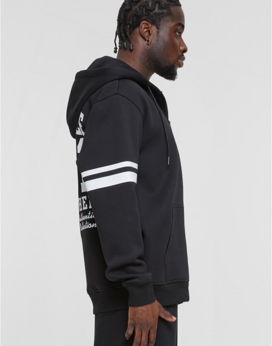 Суичър с цип Southpole College Zip Hoody black/white XXL