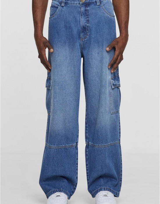 Дънки Southpole Cargo Denim Pants middeepblue 36 Дънки Southpole Cargo Denim Pants middeepblue 36