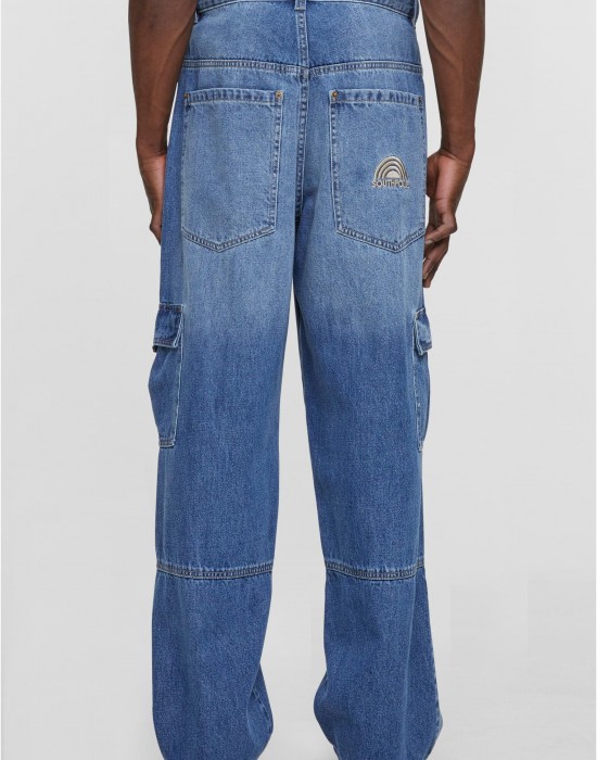 Дънки Southpole Cargo Denim Pants middeepblue 36 Дънки Southpole Cargo Denim Pants middeepblue 36