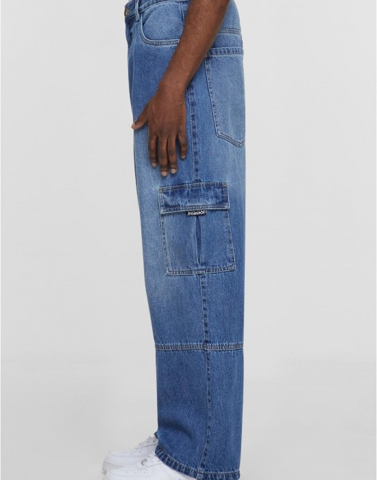 Дънки Southpole Cargo Denim Pants middeepblue 36 Дънки Southpole Cargo Denim Pants middeepblue 36