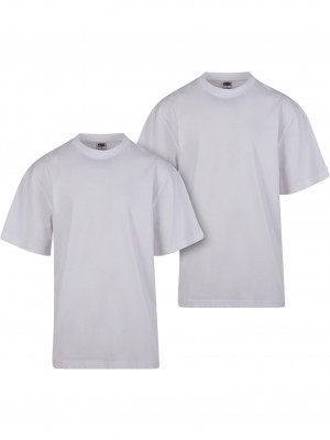 2 Броя Изчистени Мъжки ТенискиTall Tee 2-Pack white+white XXL 2 Броя Изчистени Мъжки ТенискиTall Tee 2-Pack white+white XXL