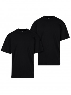 2 Броя Изчистени Мъжки ТенискиTall Tee 2-Pack black+black XXL 2 Броя Изчистени Мъжки ТенискиTall Tee 2-Pack black+black XXL