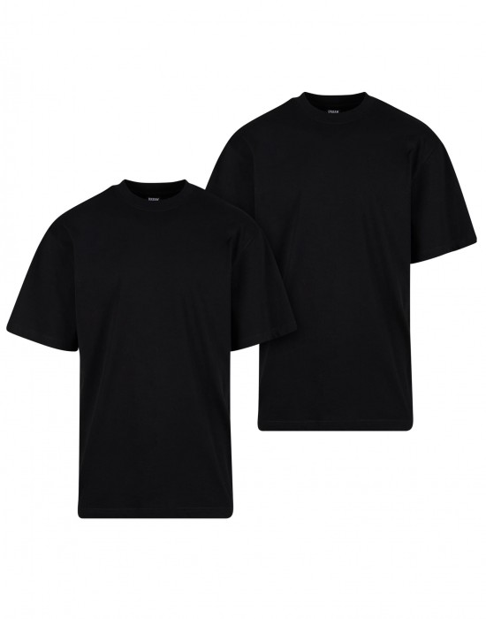 2 Броя Изчистени Мъжки ТенискиTall Tee 2-Pack black+black XXL 2 Броя Изчистени Мъжки ТенискиTall Tee 2-Pack black+black XXL