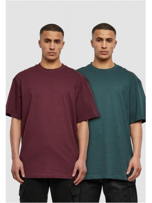2 Броя Изчистени Мъжки ТенискиTall Tee 2-Pack redwine+bottlegreen XXL 2 Броя Изчистени Мъжки ТенискиTall Tee 2-Pack redwine+bottlegreen XXL