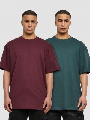 2 Броя Изчистени Мъжки ТенискиTall Tee 2-Pack redwine+bottlegreen XXL 2 Броя Изчистени Мъжки ТенискиTall Tee 2-Pack redwine+bottlegreen XXL