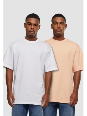 2 Броя Изчистени Мъжки ТенискиTall Tee 2-Pack softapricot+white XXL 2 Броя Изчистени Мъжки ТенискиTall Tee 2-Pack softapricot+white XXL