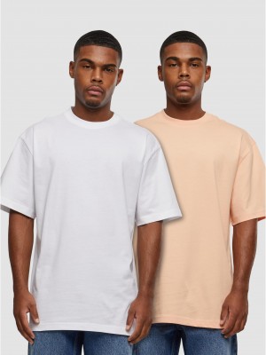 2 Броя Изчистени Мъжки ТенискиTall Tee 2-Pack softapricot+white XXL 2 Броя Изчистени Мъжки ТенискиTall Tee 2-Pack softapricot+white XXL