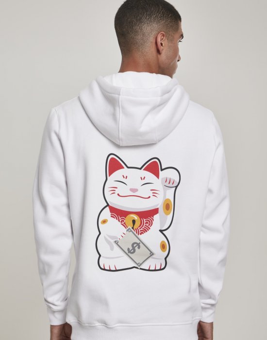 Мъжки суичър бял Mister Tee Waving Cat, Mister Tee, Суичъри - Complex.bg