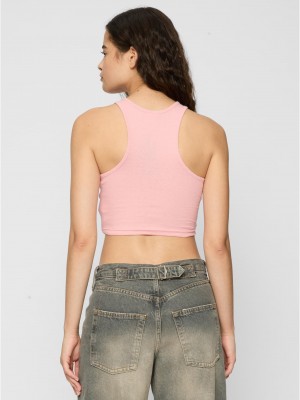 2 Броя Дамски Потници Ladies Cropped Rib Top 2-Pack lemonadepink+white XXL