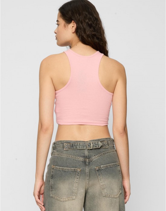 2 Броя Дамски Потници Ladies Cropped Rib Top 2-Pack lemonadepink+white XXL