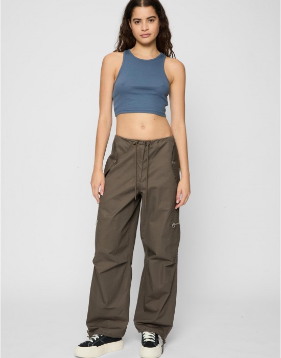 2 Броя Дамски Потници Ladies Cropped Rib Top 2-Pack vintageblue+black XXL