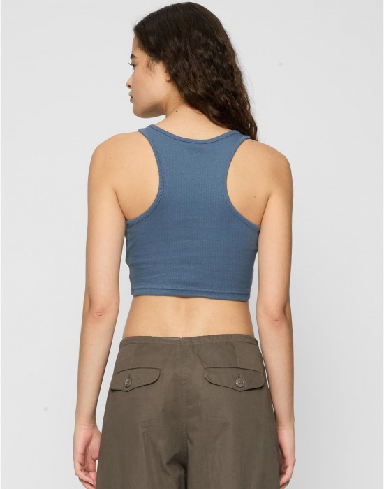 2 Броя Дамски Потници Ladies Cropped Rib Top 2-Pack vintageblue+black XXL