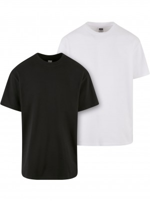 2 Броя Изчистени Мъжки ТенискиHeavy Oversized Tee 2-Pack black+white XXL 2 Броя Изчистени Мъжки ТенискиHeavy Oversized Tee 2-Pack black+white XXL