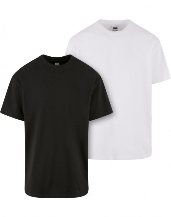 2 Броя Изчистени Мъжки ТенискиHeavy Oversized Tee 2-Pack black+white XXL 2 Броя Изчистени Мъжки ТенискиHeavy Oversized Tee 2-Pack black+white XXL