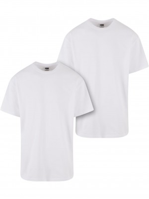2 Броя Изчистени Мъжки ТенискиHeavy Oversized Tee 2-Pack white+white XXL 2 Броя Изчистени Мъжки ТенискиHeavy Oversized Tee 2-Pack white+white XXL