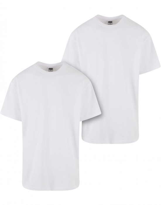 2 Броя Изчистени Мъжки ТенискиHeavy Oversized Tee 2-Pack white+white XXL 2 Броя Изчистени Мъжки ТенискиHeavy Oversized Tee 2-Pack white+white XXL
