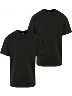 2 Броя Изчистени Мъжки ТенискиHeavy Oversized Tee 2-Pack black+black XXL 2 Броя Изчистени Мъжки ТенискиHeavy Oversized Tee 2-Pack black+black XXL