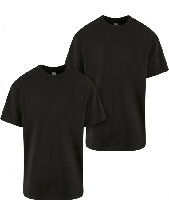 2 Броя Изчистени Мъжки ТенискиHeavy Oversized Tee 2-Pack black+black XXL 2 Броя Изчистени Мъжки ТенискиHeavy Oversized Tee 2-Pack black+black XXL
