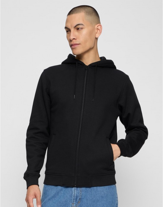 Суичър 2-tone Zip Hoody blk/blk XXL