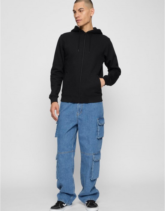 Суичър 2-tone Zip Hoody blk/blk XXL