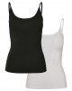 2 Броя Дамски Потници Ladies Basic Top 2-Pack black + white XXL