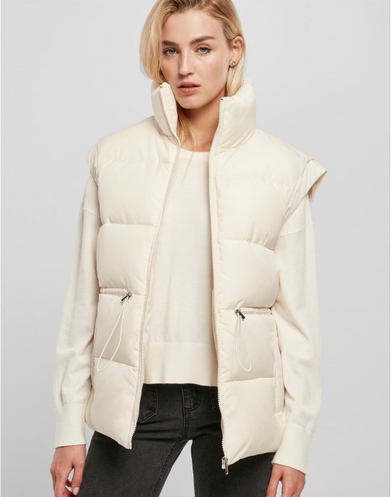 Грейка Ladies Waisted Puffer Vest whitesand XXL