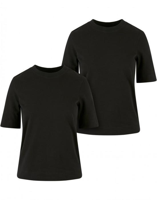 2 Броя Изчистени Дамски ТенискиLadies Classy Tee 2-Pack black+black XXL 2 Броя Изчистени Дамски ТенискиLadies Classy Tee 2-Pack black+black XXL