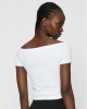 2 Броя Изчистени Дамски ТенискиLadies Organic Off Shoulder Rib Tee 2-Pack white+white XXL 2 Броя Изчистени Дамски ТенискиLadies Organic Off Shoulder Rib Tee 2-Pack white+white XXL