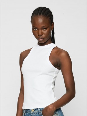 2 Броя Дамски Потници Ladies Racer Back Rib Top 2-Pack black+white XXL