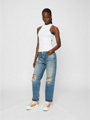 2 Броя Дамски Потници Ladies Racer Back Rib Top 2-Pack black+white XXL