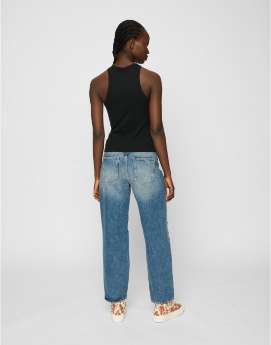 2 Броя Дамски Потници Ladies Racer Back Rib Top 2-Pack black+black XXL