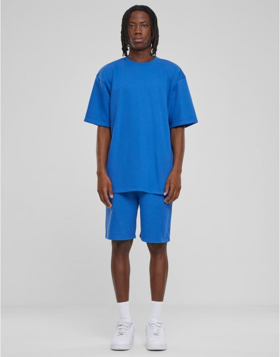 Тениска Light Terry T-Shirt Crew royal XXL