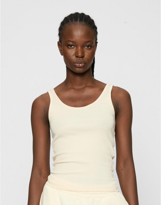 2 Броя Дамски Потници Ladies Organic Basic Rib Top 2-Pack whitesand+black XXL