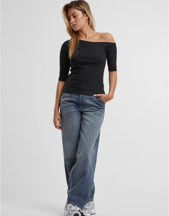 2 Броя Изчистени Дамски ТенискиLadies Organic Asymmetric Rib Tee 2-Pack black+white XXL 2 Броя Изчистени Дамски ТенискиLadies Organic Asymmetric Rib Tee 2-Pack black+white XXL