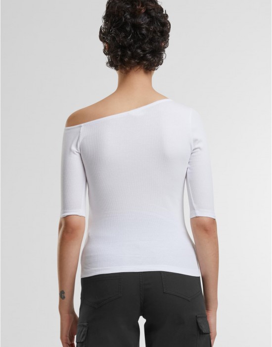 2 Броя Изчистени Дамски ТенискиLadies Organic Asymmetric Rib Tee 2-Pack white+white XXL 2 Броя Изчистени Дамски ТенискиLadies Organic Asymmetric Rib Tee 2-Pack white+white XXL