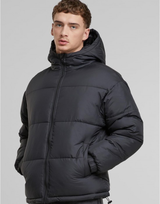Суичър Basic Puffer Jacket With Hood black XXL Суичър Basic Puffer Jacket With Hood black XXL