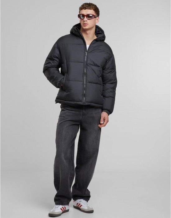 Суичър Basic Puffer Jacket With Hood black XXL Суичър Basic Puffer Jacket With Hood black XXL