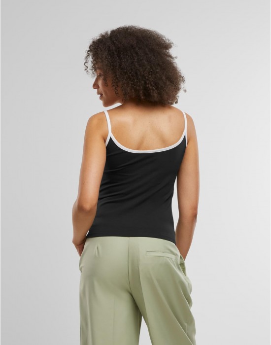 2 Броя Дамски Потници Ladies Contrast Basic Top 2-Pack black/white+white/black XXL