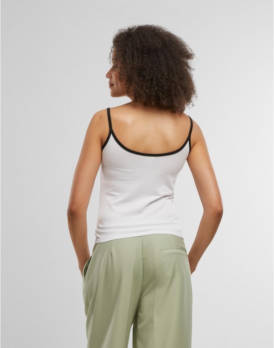 2 Броя Дамски Потници Ladies Contrast Basic Top 2-Pack black/white+white/black XXL