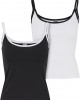 2 Броя Дамски Потници Ladies Contrast Basic Top 2-Pack black/white+white/black XXL