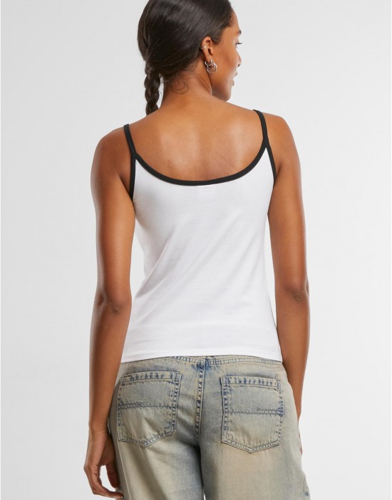 2 Броя Дамски Потници Ladies Contrast Basic Top 2-Pack froggreen/white+white/black XXL