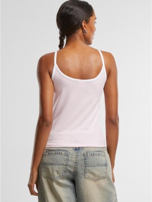 2 Броя Дамски Потници Ladies Contrast Basic Top 2-Pack powderblue/white+blushedrose/white XXL