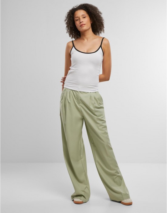 2 Броя Дамски Потници Ladies Contrast Basic Top 2-Pack white/black+white/black XXL