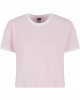 Тениска Ladies Contrast Retro T-Shirt blushedrose/white XXL