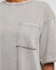 Тениска Ladies Washed Jersey T-Shirt Dress steelgrey XXL