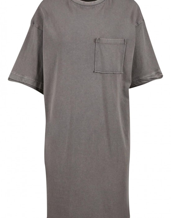 Тениска Ladies Washed Jersey T-Shirt Dress steelgrey XXL