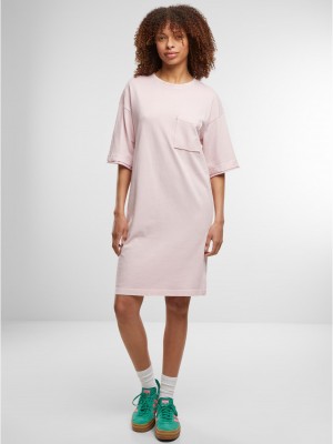 Тениска Ladies Washed Jersey T-Shirt Dress blushedrose XXL