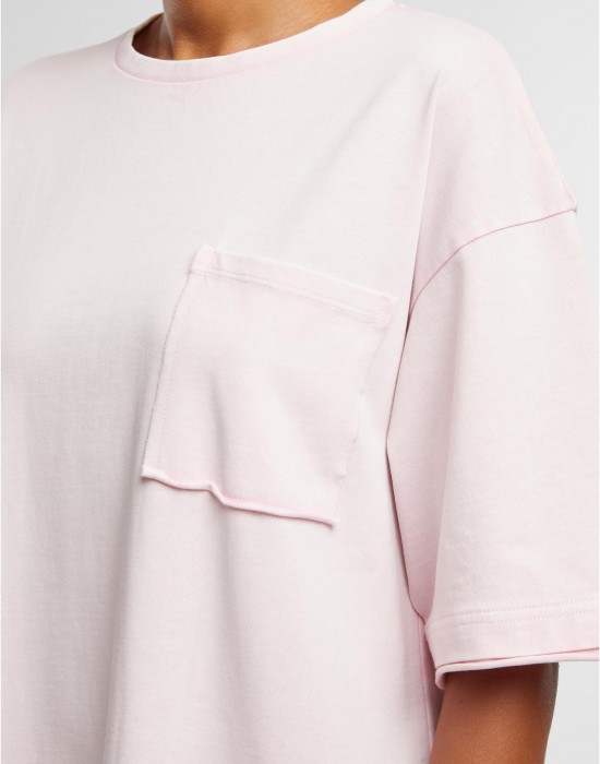 Тениска Ladies Washed Jersey T-Shirt Dress blushedrose XXL
